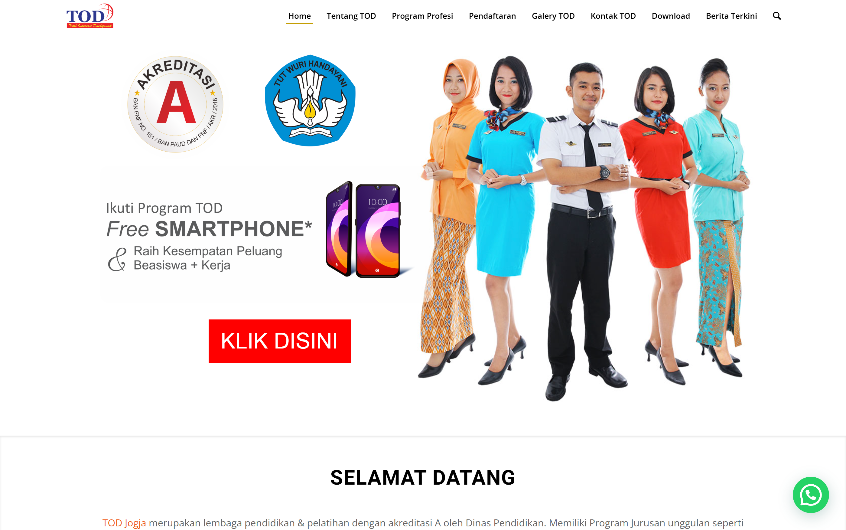 TOD Jogja Sekolah Pramugari