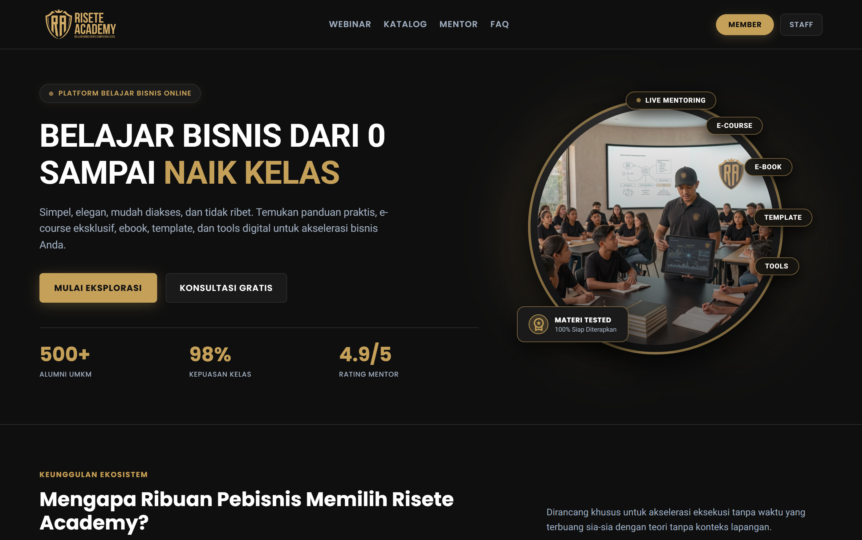Risete Academy Platform